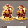Dios de la Riqueza Pintura Colgante con Luz LED Pintura Decorativa para Vestíbulo Cinco Bendiciones Llegan Pintura de Lámpara de Pared Luminosa para Sala de Estar Comedor