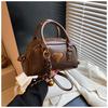 Bolso de Bowling de Moda Transfronterizo para Mujer 2026 Invierno Nuevo Estilo Coreano Moda Bolso de Hombro Cruzado Bolso Casual para Mujer