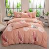 Sábana de Algodón Grueso Estampada Jet Juego de Cuatro Piezas Otoño e Invierno Juego de Cama Venta al por Mayor de Fábrica