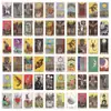 50 stickers de tarot graffiti de venta caliente transfronteriza para taza de agua, equipaje, funda de teléfono, escritorio, computadora por lote