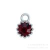 DIY Pingente Acessórios Lace Birthstone Liga Jóias Pingente Dezembro Birthstone Birthstone Pingente Pingente