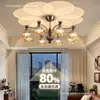 Luminária de sala de estar vintage estilo francês, lustre de caqui, novo modelo 2026, luminária de teto de designer retrô para hall, iluminação de alta qualidade ultra brilhante