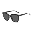 Gafas de colorete estilo deseo puro para mujer Gafas de sol degradadas de celebridad de internet Gafas color rosa atardecer Mismo estilo de TikTok Montura negra Artefacto para cara sin maquillaje