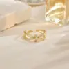 Anel Diamante Ondulação de Água Retrô de Luxo Leve Top de Linha Diamante Folha Personalizado Versátil Design Nicho Empilhável Anel Dedo Indicador
