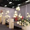 Ferro para Casamento Galvanoplastia Criativa 16 Cabeças Caminho de Algodão Lâmpada de Chão Decoração de Casamento Lâmpada Adereços de Casamento Caminho de Chão Decoração de Palco