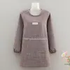 Delantal de Cocina de Manga Larga, Moderno y Sencillo, para Mujer, Ropa de Trabajo Linda y Transpirable, Overol de Trabajo Resistente al Desgaste, Delantal de Cintura