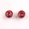 Contas Xadrez Coloridas Artesanais Personalizadas 16mm20mm Contas Redondas Perfuradas Artesanato Contas Xadrez Decorativas Fábrica