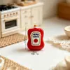 Miniaturas de condimentos de cocina, pegatinas modelo, imanes para refrigerador de pegamento cremoso DIY, llaveros, pinzas para el cabello, kit de materiales para fundas de teléfono