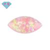 Piedra preciosa Huagang, ojo de caballo, base plana, forma de diamante, ópalo sintético, piedra desnuda, cara de ópalo artificial, color fuego Aobao OP08