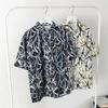 Camisas estampadas para hombre, estilo hawaiano de Hong Kong, holgadas e informales, de manga corta, chaquetas con protección solar.