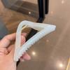 Elegante pinza de agarre grande hueca, sencilla y exquisita, pinza para el cabello de resina, pinza para cola de caballo, accesorios para el cabello rojos de Internet coreanos