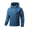 Suministro exclusivo transfronterizo de chaquetas para hombre talla europea, prendas de abrigo para primavera y otoño, chaquetas casuales con capucha para exteriores para hombre, venta al por mayor de fabricante