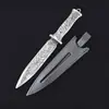 Modelo de Arma Delta Cuchillo Tigre Blanco Juguete Adorno Artículo de Manualidad Coleccionable Regalo para Hombres Sin Filo
