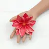 Flor de Magnolia Estrella de la Suerte Flor Artificial DIY Headdress de la Nacionalidad Dai Flor de Pasador Xunpu Paquete de Materiales Flor Artificial Decoración de Caja de Recuerdo