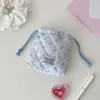 Bolsa de Maquillaje con Cordón Estilo Coreano de Cerezas para Estudiantes, Estuche de Alta Calidad para Guardar Brochas de Maquillaje, Bolsa Pequeña Portátil de Viaje con Cordón