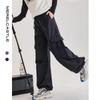 Pantalones de Felpa para Niñas 2026 Nuevo Estilo Casual de Pierna Ancha para Niñas de Secundaria, Pantalones Cargo Engrosados para Niños Mayores en Otoño e Invierno