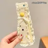 Tiara de Renda Colorida com Bolinhas Fofa para Meninas Estilo Coreano Estilo Ins~Adesivo Mágico Domador de Fios Soltos Tira Larga para Cabelo