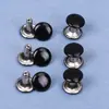 Remaches Doble Cara de Metal Negro DIY Correas para Equipaje Hebilla para Ropa Clavos para Sombreros Reparación de Bolsas Clavos Fijos Clavos de Impacto