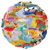 50 Piezas de Creativos Stickers Transparentes de Mascotas con Graffiti de Vida Marina y Peces, Cuaderno DIY, Funda de Teléfono, Regalo Impermeable