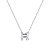 Collar Minimalista y Versátil con Letra para Niñas, Popular en Tiktok, Joyería al por Mayor con Cadena para Clavícula, Estilo Corto