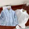 Camisa Rantuo para Niñas 2026 Nuevo Estilo Camisa de Manga Larga Estilo Academia Infantil para Niños Pequeños y Niños Versátil Moderna Transfronteriza