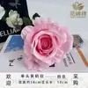 Rosa Grulla Amarilla Artificial de Tallo Único, Rosa Artificial para Bodas, Plástico para Decoración Exterior del Hogar, Accesorios de Fotografía, Adornos Transfronterizos para Exportación al por Mayor