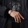 Xiangxu Huang Caishen Taijiao Pulseira Masculina Nova Personalidade Simples Ligada a Anel Retro Xiangyun Factory Outlet
