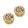 Novas Contas Espaçadoras Francesas de Alta Qualidade Cravejadas com Diamantes Aço Inoxidável Revestido a Vácuo Cor Duradoura Espaçador Cristal Material para Miçangas DIY