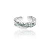 Anillo Irregular de Lava Geométrico para Mujer Estilo Coreano Personalidad Texturizado Anillo Abierto Estilo Ins Anillo para Dedo Índice Hip-Hop