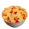 Pimenta picada e fatias de gengibre, um acompanhamento saboroso para o verão, picante e azedo, perfeito para misturar com arroz ou macarrão, um lanche casual e vegetais em conserva feitos na hora.