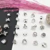 1 hoja aleación cuentas de agujero grande serie de plantas cuentas de agujero grande pulsera para niños cuentas de agujero grande accesorios apertura 4-5 mm