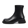 Botines Chelsea de suela gruesa para mujer 2024 Nuevos elásticos estilo británico Botas Martin populares en línea populares cremallera trasera botines finos