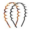 Amazon transfronterizo simple diadema delgada de plástico PC para mujer Pequeña m diadema lavado de cara flequillo placa fija presión para el cabello banda para el cabello