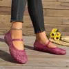 Zapatos Planos Retro Huecos de Nicho para Mujer 2026 Nuevo Modelo de Verano Venta Directa de Fábrica Cómodos Versátiles Planos de Boca Baja para Mujer