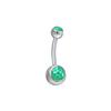 Gaibi acero inoxidable Opalo clavo para ombligo acrílico Anillo para ombligo de Opalo joyería simple hebilla para ombligo de opalo imitación fabricante en stock