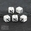 Cuentas Cerámicas Cuadradas de 8 mm con Letras y Agujeros Verticales, Materiales para Manualidades Infantiles, Cuentas Sueltas, Forma de Corazón, 26 Letras, Accesorios para DIY, Pulsera
