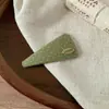 Pinza Triangular para Cabello Color Block Estilo Coreano, Pinza Dulce y Versátil para Flequillo, Pinza para el Cabello de la Frente para Mujer, Pasador Lateral, Nuevo Accesorio para el Cabello