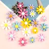 Accesorios de Flor de Girasol Accesorios para el Cabello de Resina DIY Moda Pequeña Margarita Pinza para Zueco Materiales de Decoración DIY