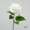 Rosa artificial multicamadas realista em haste única para arranjos florais de mesa e decoração de atmosfera de shopping