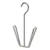 Secador de sapatos de aço inoxidável, gadget secador de sapatos, secador de sapatos lateral de janela, rack à prova de vento para roupas e sandálias de varanda de casa com ganchos