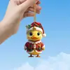 Novo Pingente de Carro de Pato de Natal Acrílico Plano Fofo Transfronteiriço Pingente de Decoração de Natal