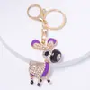 Chaveiro Popular de Jumento Transfronteiriço Acessórios DIY para Carro Presente de Feriado Moda Strass Metal Chaveiro de Bolsa