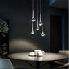Diseñador Nórdico Pared de Fondo para Sala de Estar Restaurante Bar Lujo Ligero Pequeño Candelabro Habitación Modelo Lluvia de Meteoros Escalera Luz