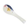 Cuchara de cerámica de estilo japonés, cuchara de comedor creativa pintada a mano, vajilla de hotel para el hogar, cuchara de arroz de color esmaltado, cuchara de mango largo, cuchara de sopa