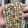 8mm Pedra Natural Cristal Ágata Disco Plano Contas Soltas Pulseira DIY Colar Acessórios de Joias Produtos Semi-Acabados Atacado