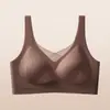 Sujetador Push-Up Pequeño sin Costuras para Mujer, Anticaída, Moldeador Lateral del Pecho, Copa Fija, Sujetador de Espalda Bonita Integrado, Delgado