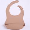 Bolsa de cena de silicona para niños Babero de cena para bebés Bata de silicona impermeable para niños Portátil de silicona Fácil de limpiar