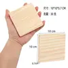 Fábrica de Origen El más Vendido de Amazon Posavasos Posavasos de Madera de Pino Piezas de Madera Redondas y Cuadradas Posavasos para Pintura Graffiti DIY