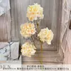 Hortensia Artificial Flores Falsas Flores de Seda Flores Artificiales de Plástico Decoraciones de Sala de Estar de Alta Gama Productos Florales para Bodas
