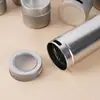 Lata Redonda de Pó Personalizada, Lata para Pó de Tempero, Lata de Folha de Flandres, Caixa Redonda de Folha de Flandres Fosca, Caixa Organizadora Redonda Criativa Espessada